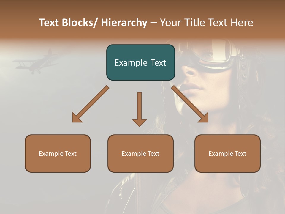 Old Style Fashion Model Pilot PowerPoint Template
