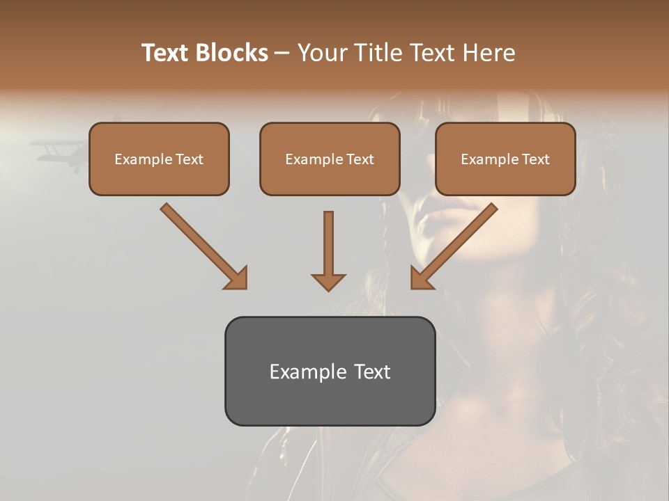 Old Style Fashion Model Pilot PowerPoint Template