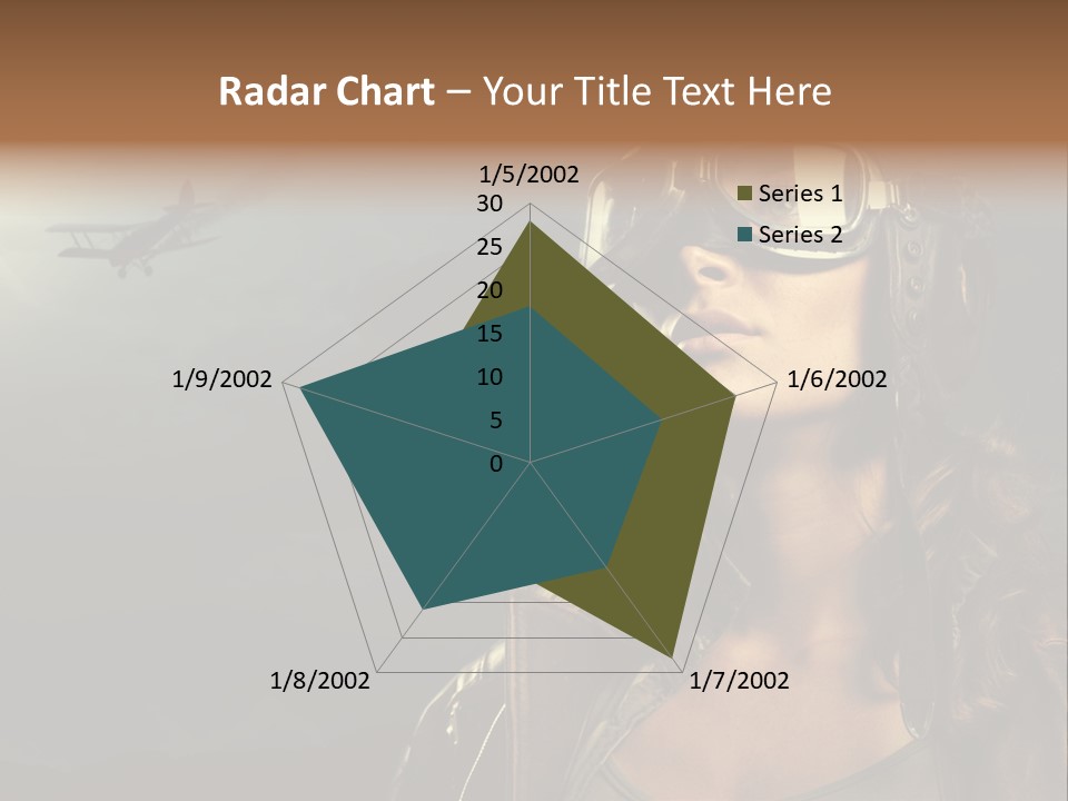 Old Style Fashion Model Pilot PowerPoint Template