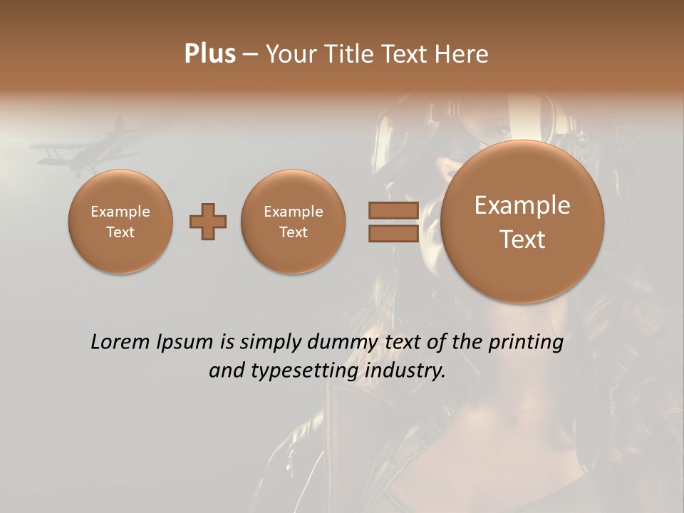 Old Style Fashion Model Pilot PowerPoint Template