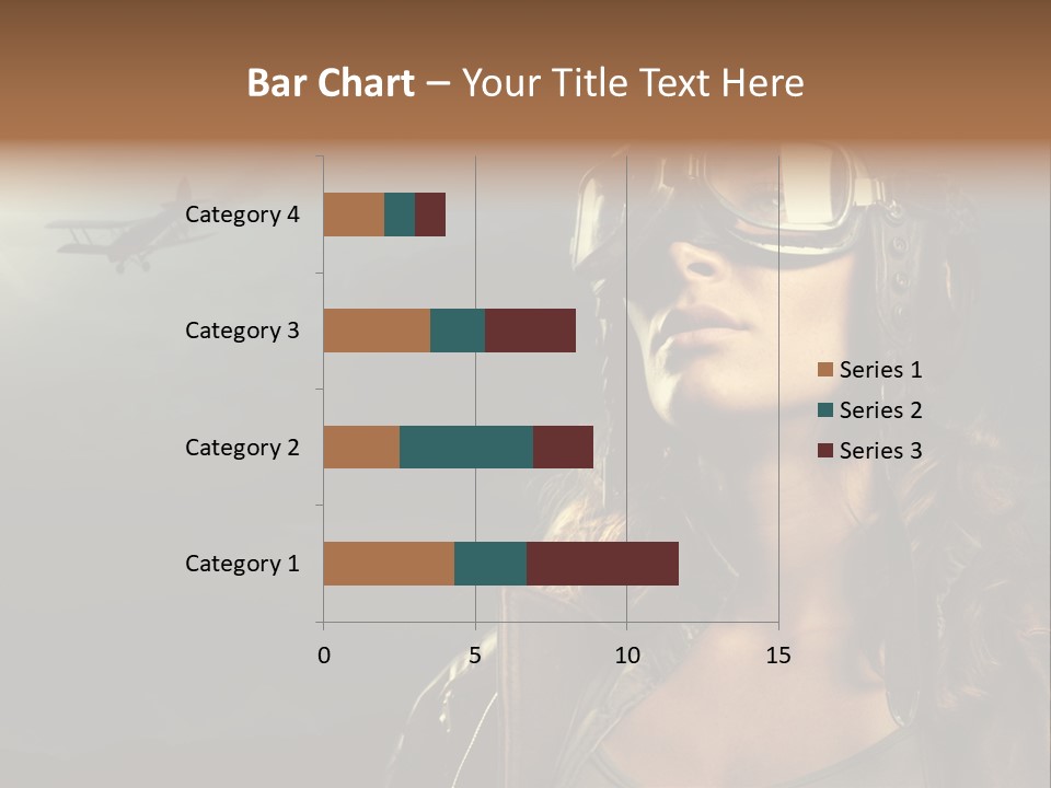 Old Style Fashion Model Pilot PowerPoint Template