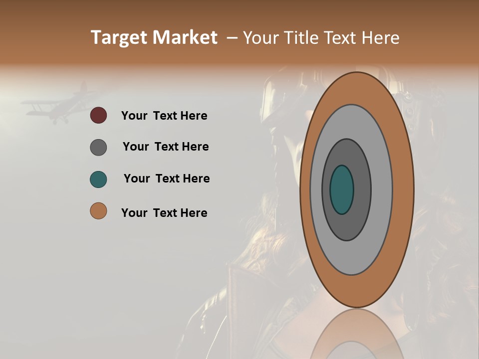 Old Style Fashion Model Pilot PowerPoint Template