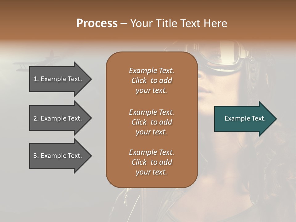 Old Style Fashion Model Pilot PowerPoint Template