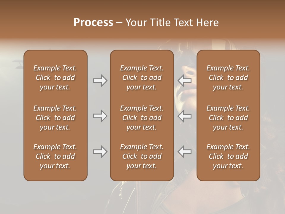 Old Style Fashion Model Pilot PowerPoint Template