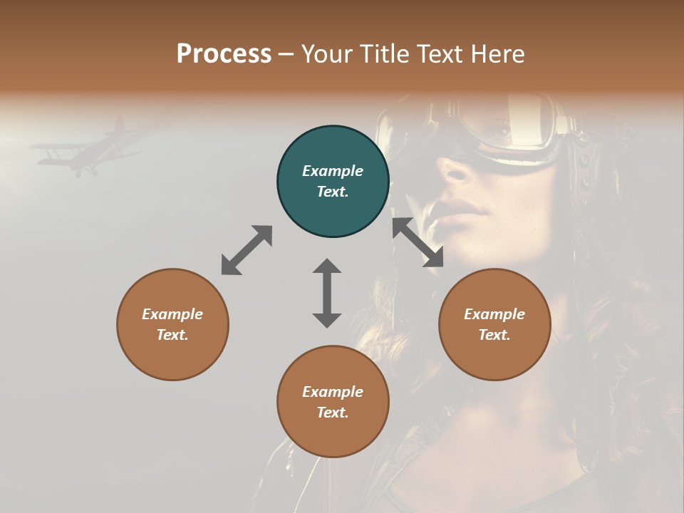 Old Style Fashion Model Pilot PowerPoint Template