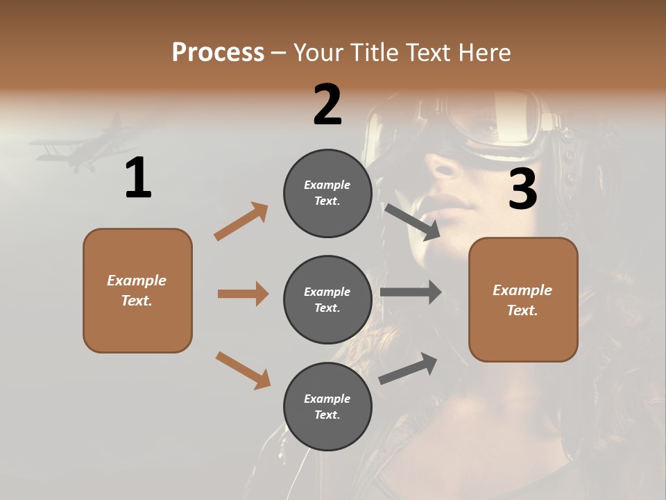 Old Style Fashion Model Pilot PowerPoint Template