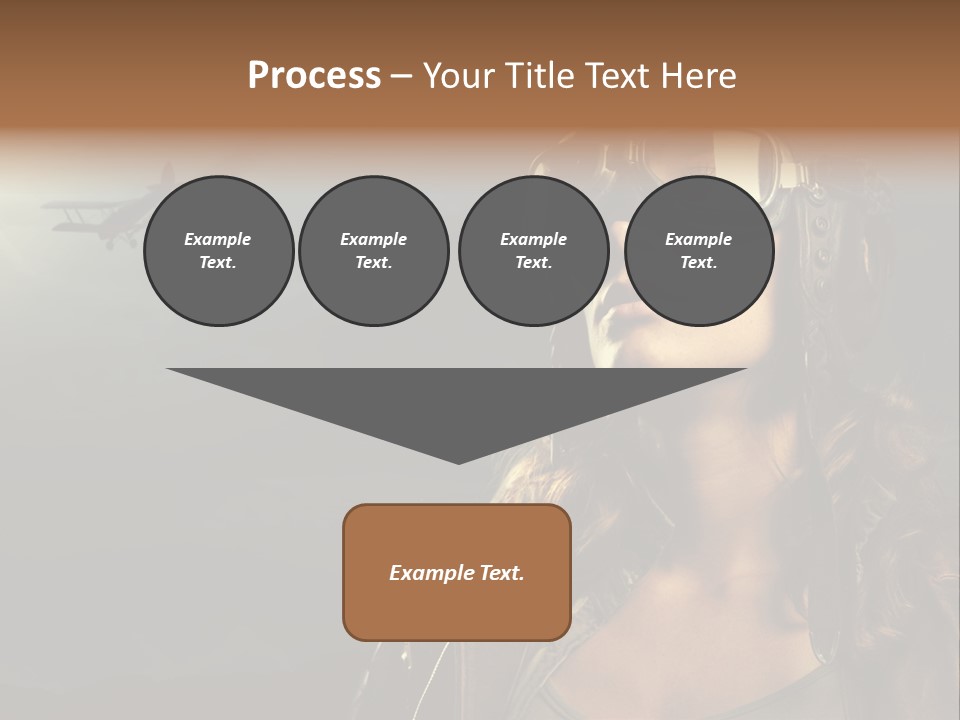 Old Style Fashion Model Pilot PowerPoint Template