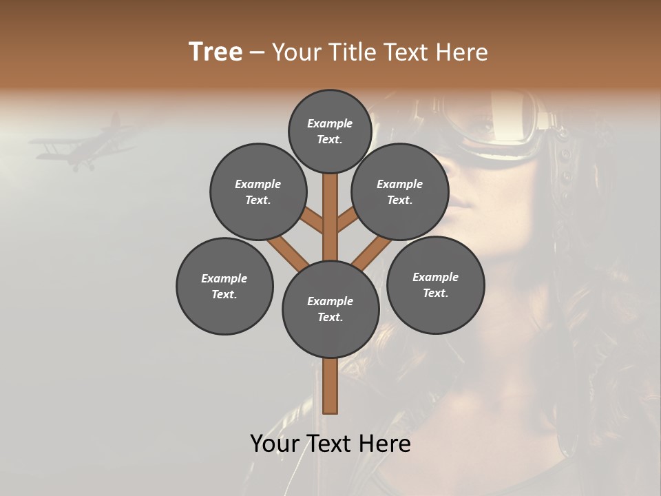 Old Style Fashion Model Pilot PowerPoint Template