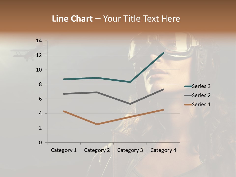 Old Style Fashion Model Pilot PowerPoint Template