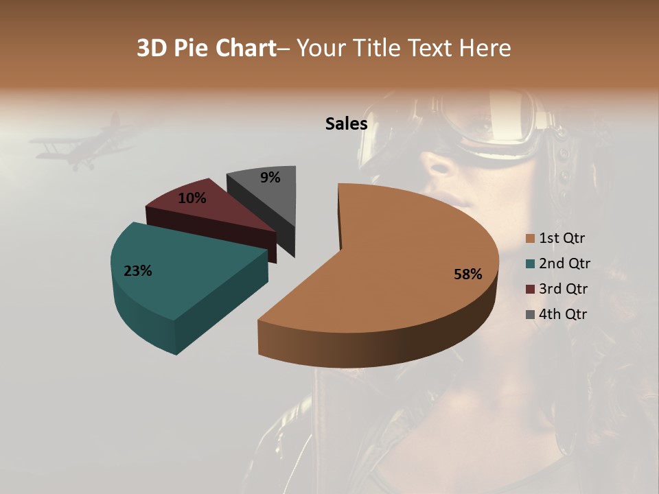 Old Style Fashion Model Pilot PowerPoint Template