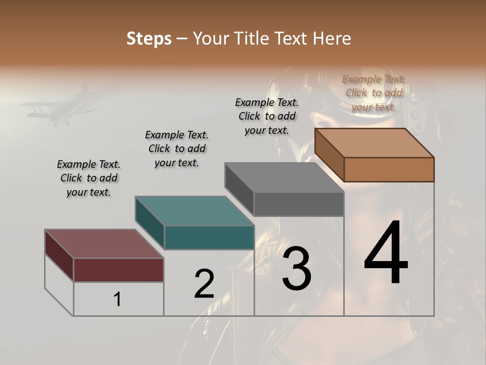 Old Style Fashion Model Pilot PowerPoint Template