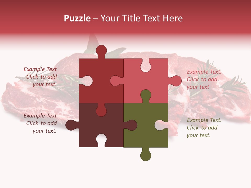 Cruda Salvia Macellaio PowerPoint Template