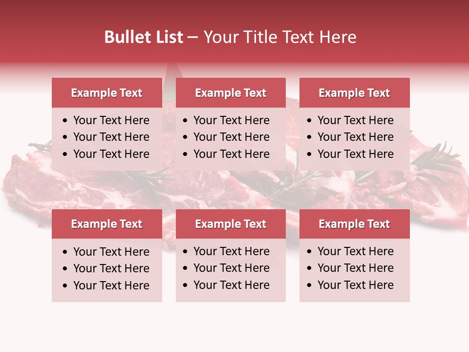 Cruda Salvia Macellaio PowerPoint Template