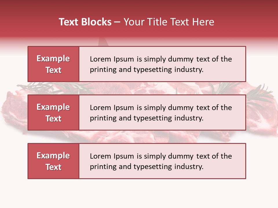 Cruda Salvia Macellaio PowerPoint Template