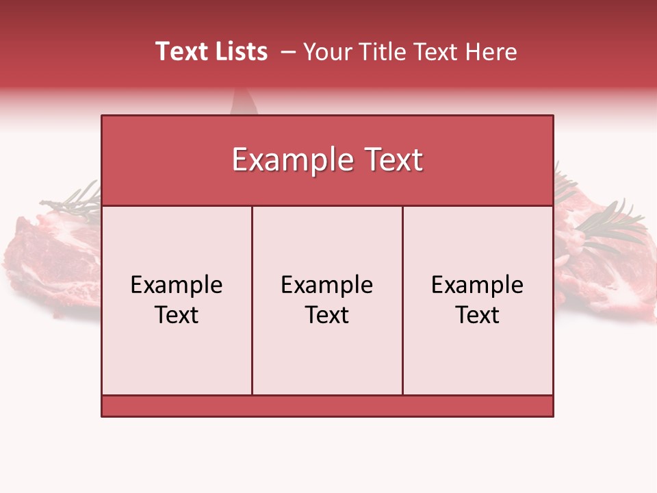 Cruda Salvia Macellaio PowerPoint Template
