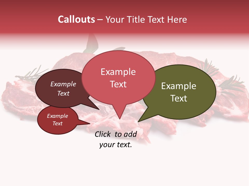 Cruda Salvia Macellaio PowerPoint Template