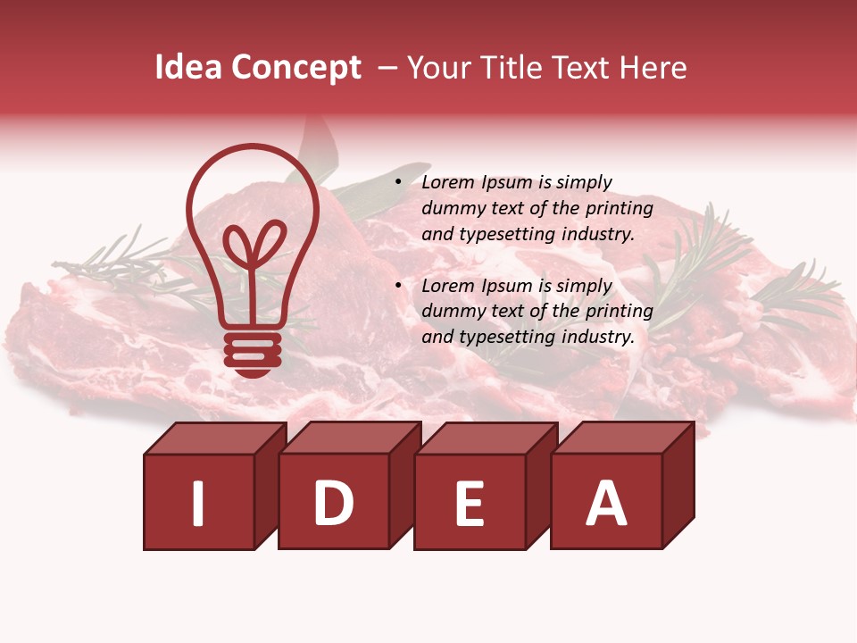 Cruda Salvia Macellaio PowerPoint Template
