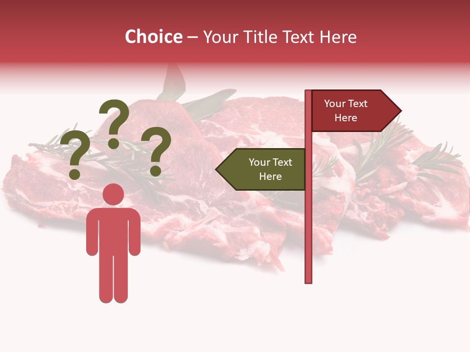 Cruda Salvia Macellaio PowerPoint Template