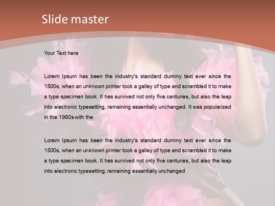 Party Lights Glamour Striptease PowerPoint Template