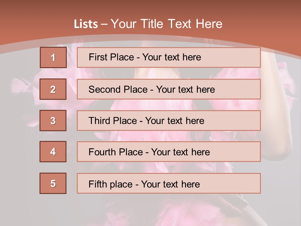 Party Lights Glamour Striptease PowerPoint Template