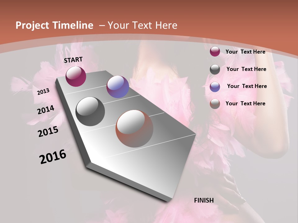 Party Lights Glamour Striptease PowerPoint Template