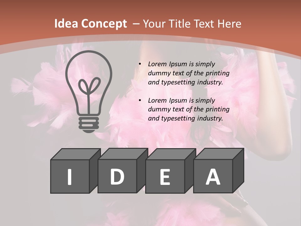 Party Lights Glamour Striptease PowerPoint Template