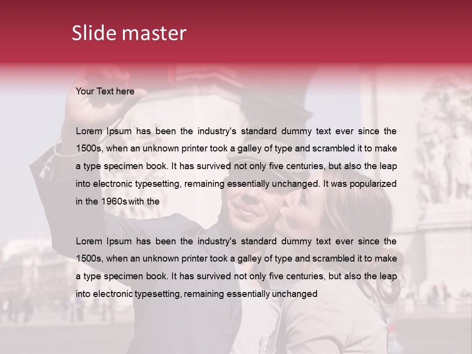 Amoureux Ballade Homme PowerPoint Template