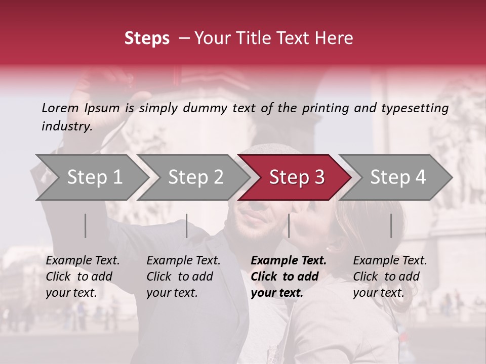 Amoureux Ballade Homme PowerPoint Template