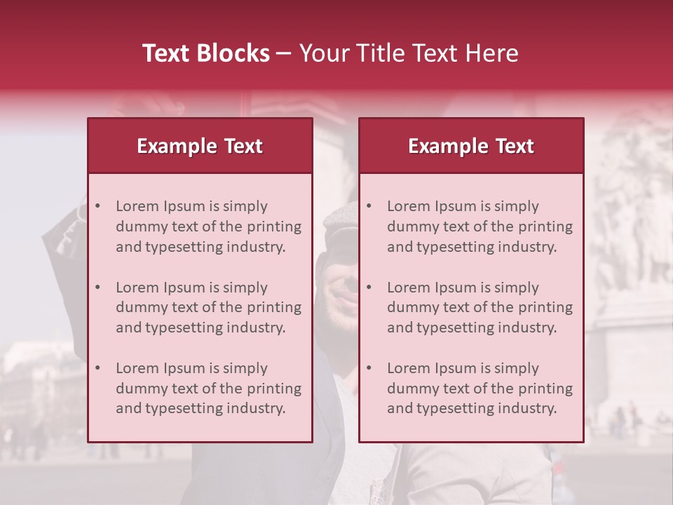 Amoureux Ballade Homme PowerPoint Template