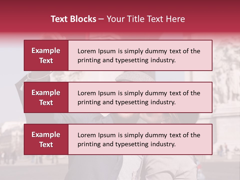 Amoureux Ballade Homme PowerPoint Template