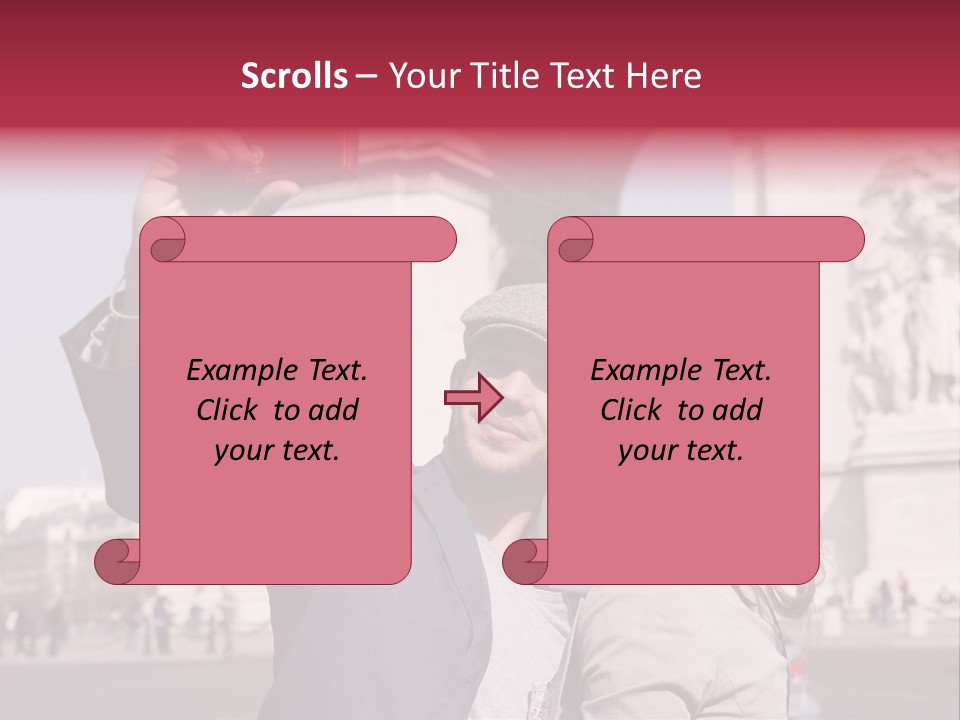 Amoureux Ballade Homme PowerPoint Template