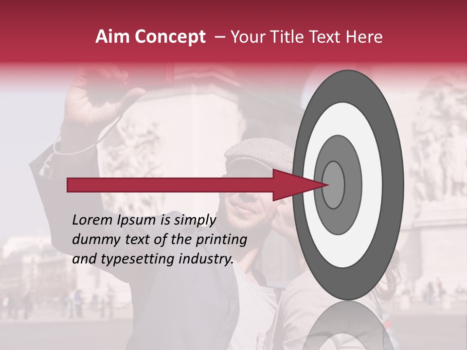 Amoureux Ballade Homme PowerPoint Template