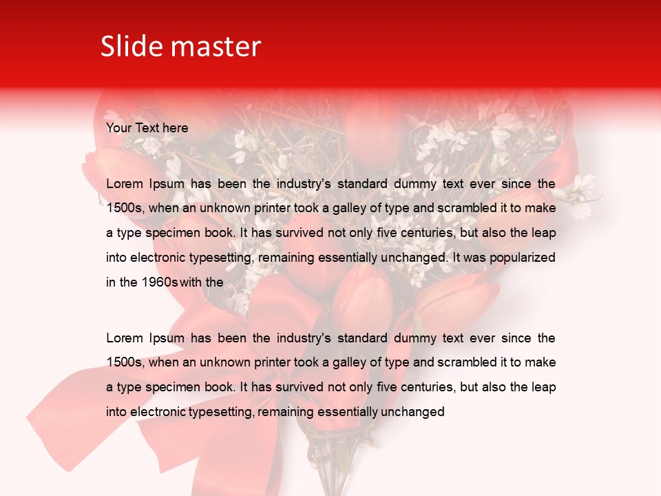 Beautiful Bunch Arrangement PowerPoint Template