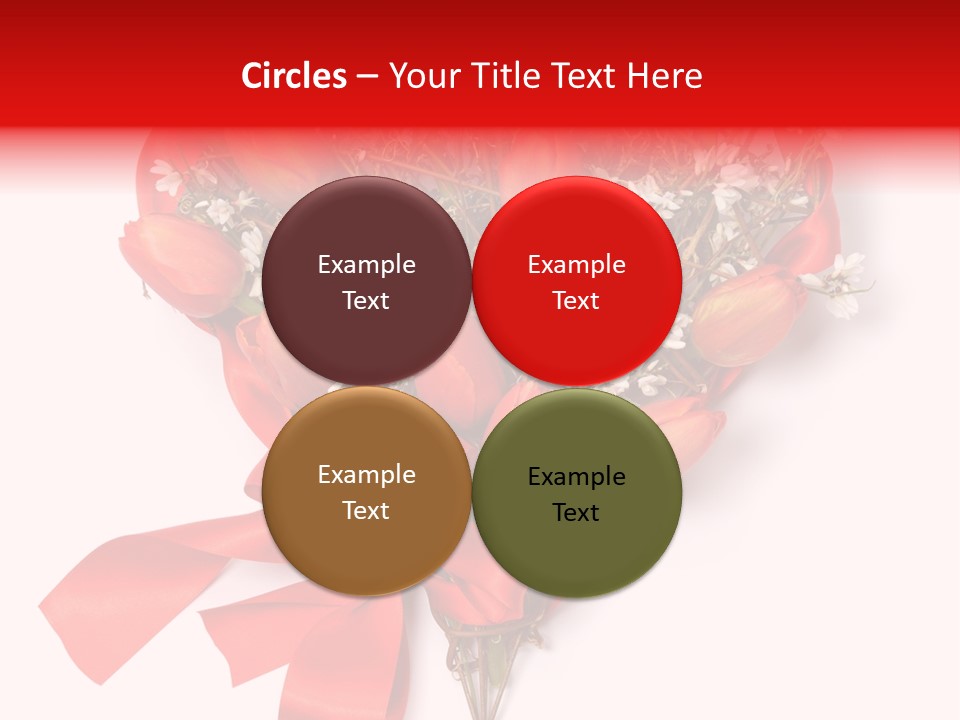 Beautiful Bunch Arrangement PowerPoint Template