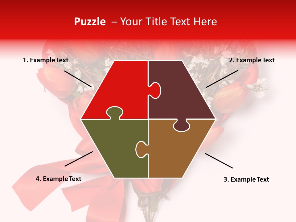 Beautiful Bunch Arrangement PowerPoint Template