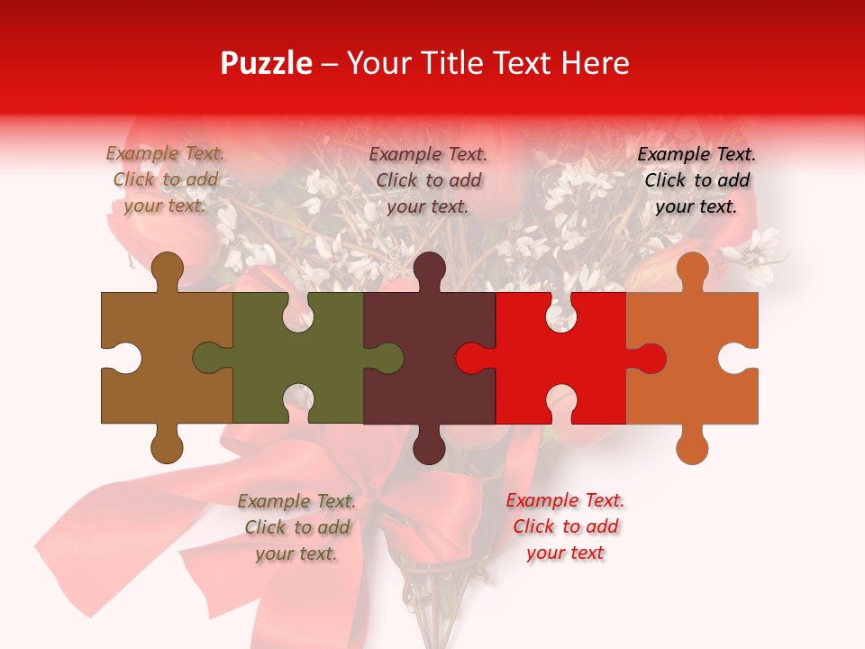 Beautiful Bunch Arrangement PowerPoint Template