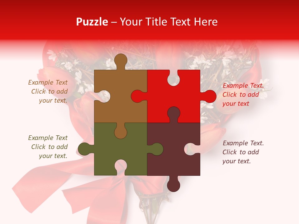 Beautiful Bunch Arrangement PowerPoint Template