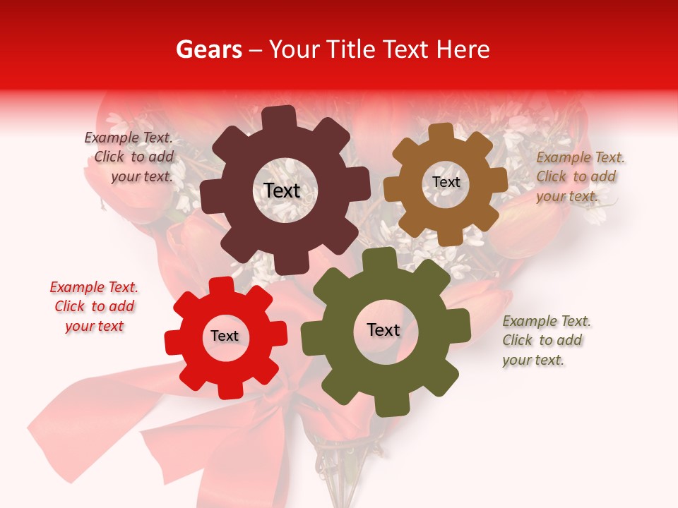 Beautiful Bunch Arrangement PowerPoint Template