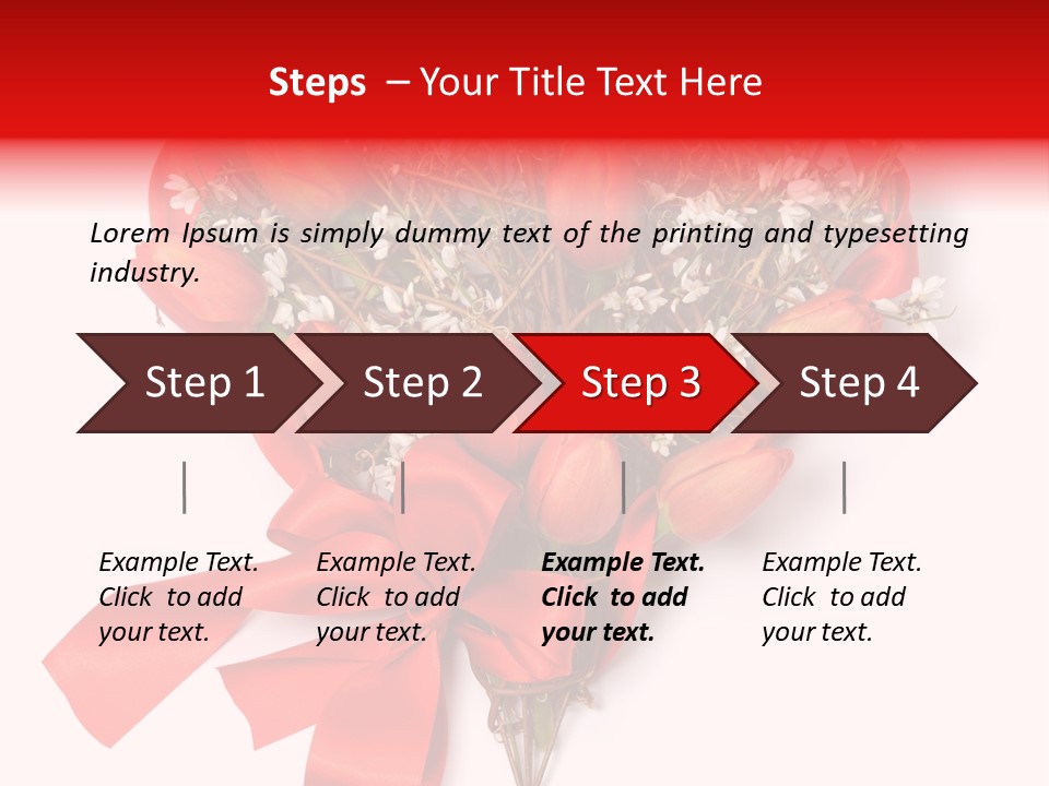 Beautiful Bunch Arrangement PowerPoint Template