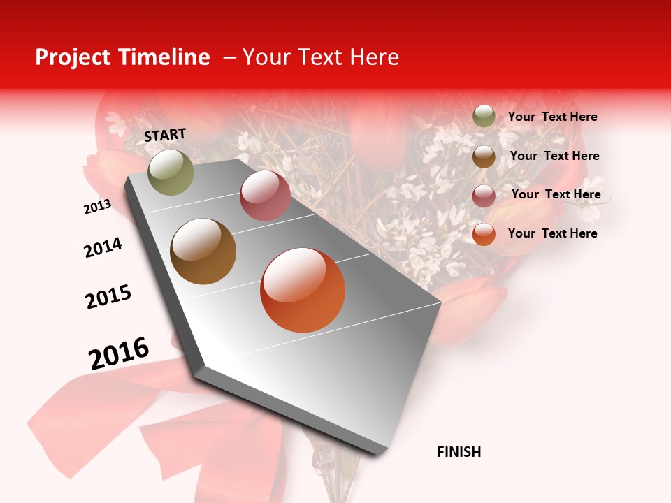 Beautiful Bunch Arrangement PowerPoint Template