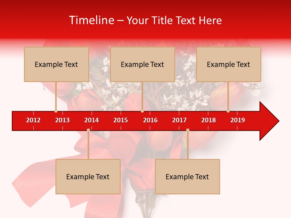 Beautiful Bunch Arrangement PowerPoint Template