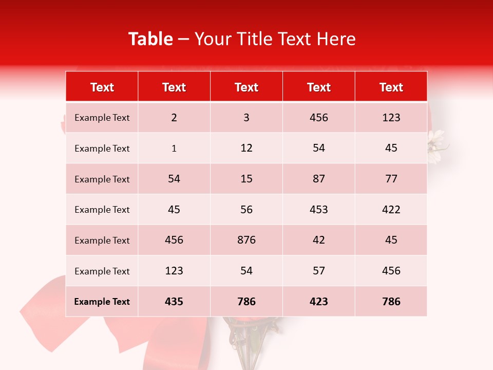 Beautiful Bunch Arrangement PowerPoint Template