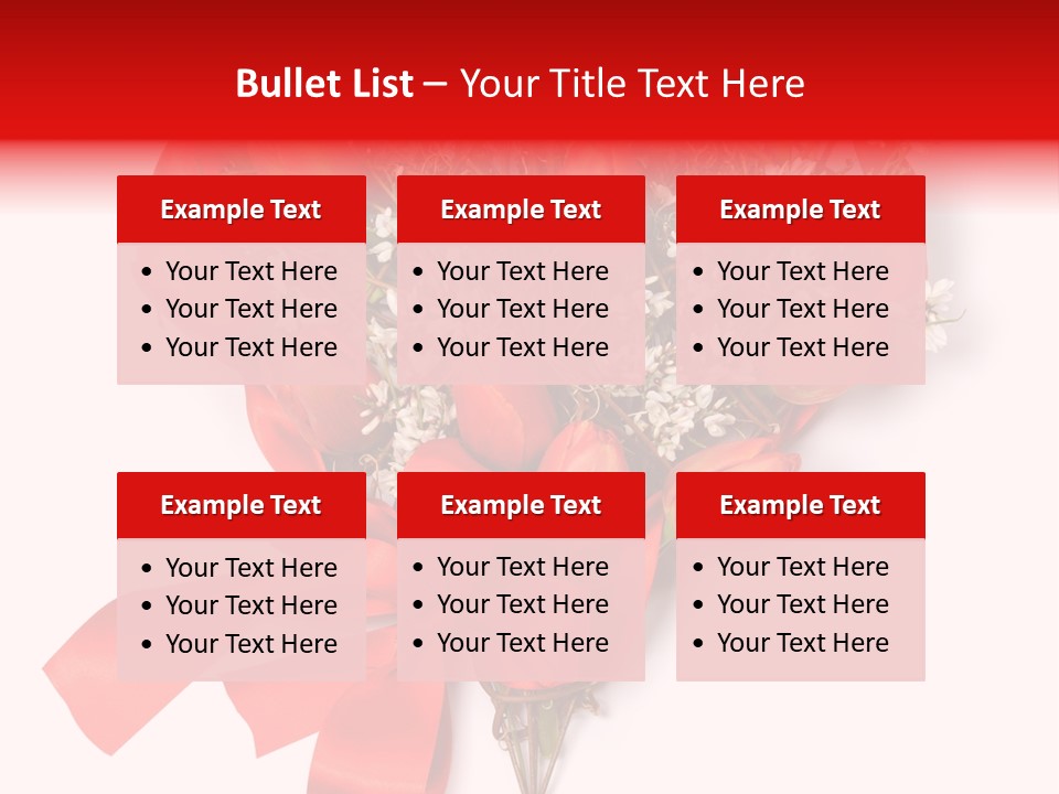 Beautiful Bunch Arrangement PowerPoint Template