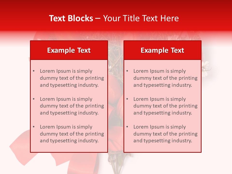 Beautiful Bunch Arrangement PowerPoint Template