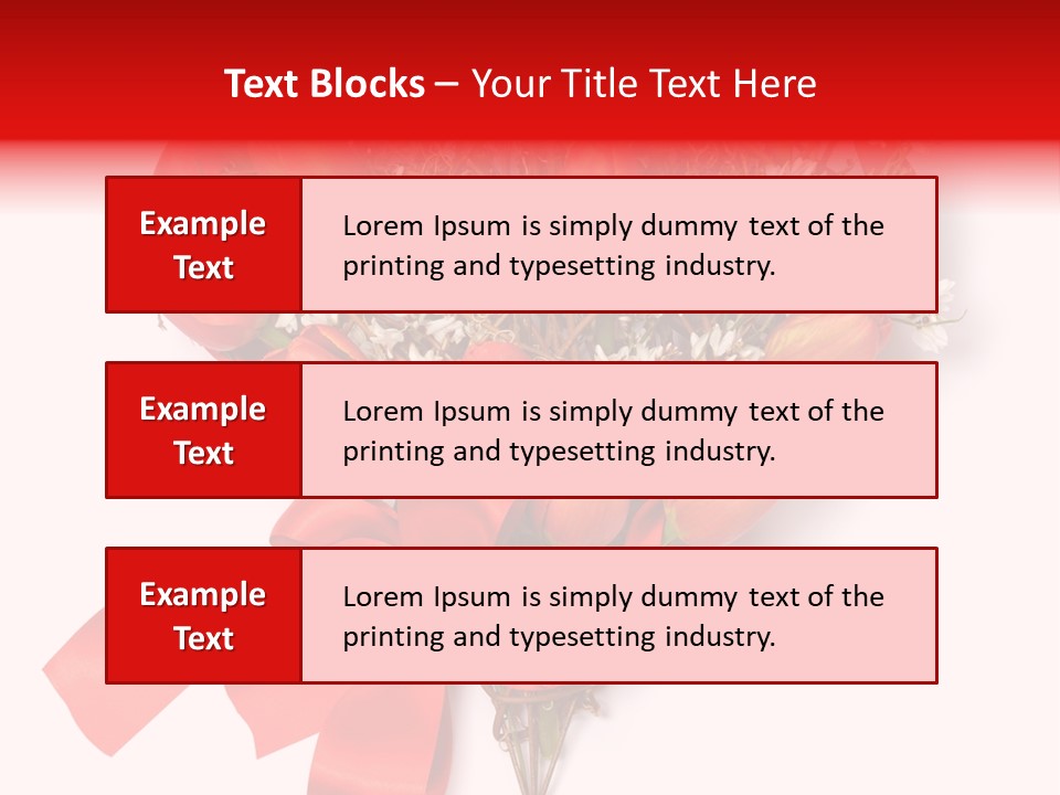 Beautiful Bunch Arrangement PowerPoint Template