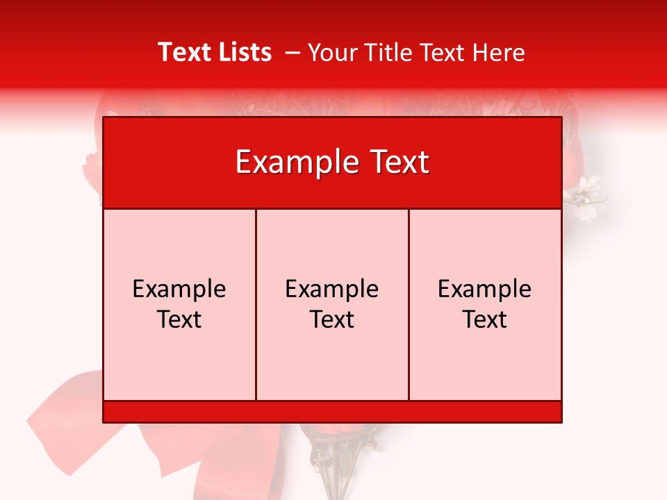 Beautiful Bunch Arrangement PowerPoint Template