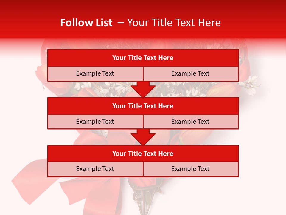 Beautiful Bunch Arrangement PowerPoint Template