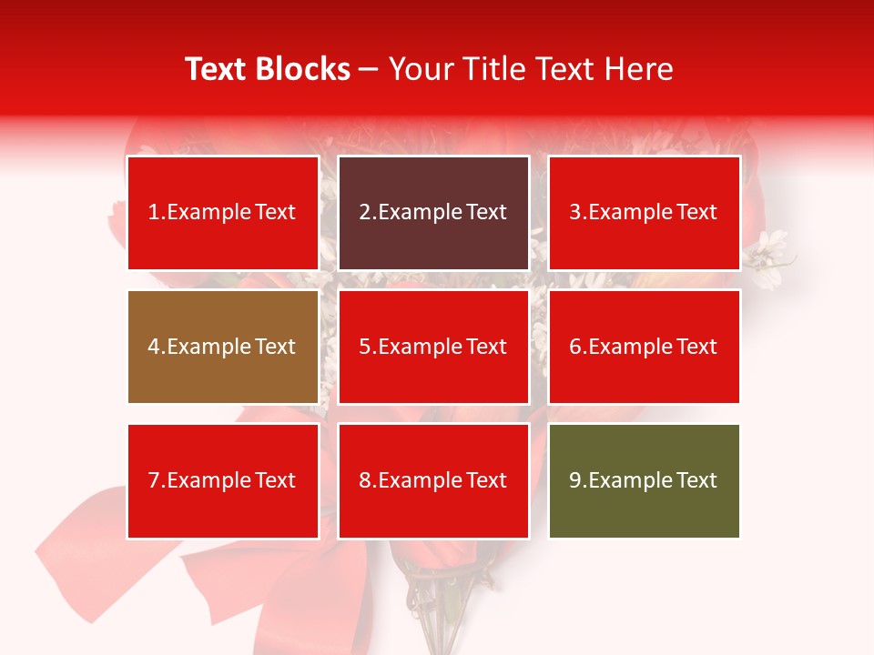 Beautiful Bunch Arrangement PowerPoint Template