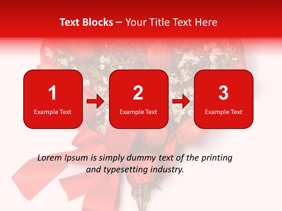 Beautiful Bunch Arrangement PowerPoint Template