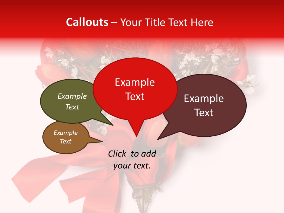 Beautiful Bunch Arrangement PowerPoint Template